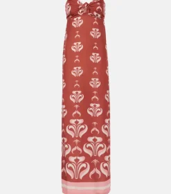 Vintage Lily Long Dress With Knot Detail