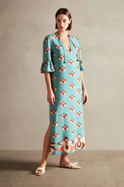 Vintage Orchid Midi Tunic Dress