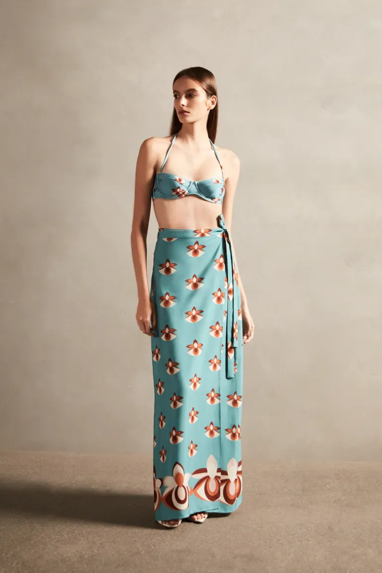 Vintage Orchid Pareo Skirt