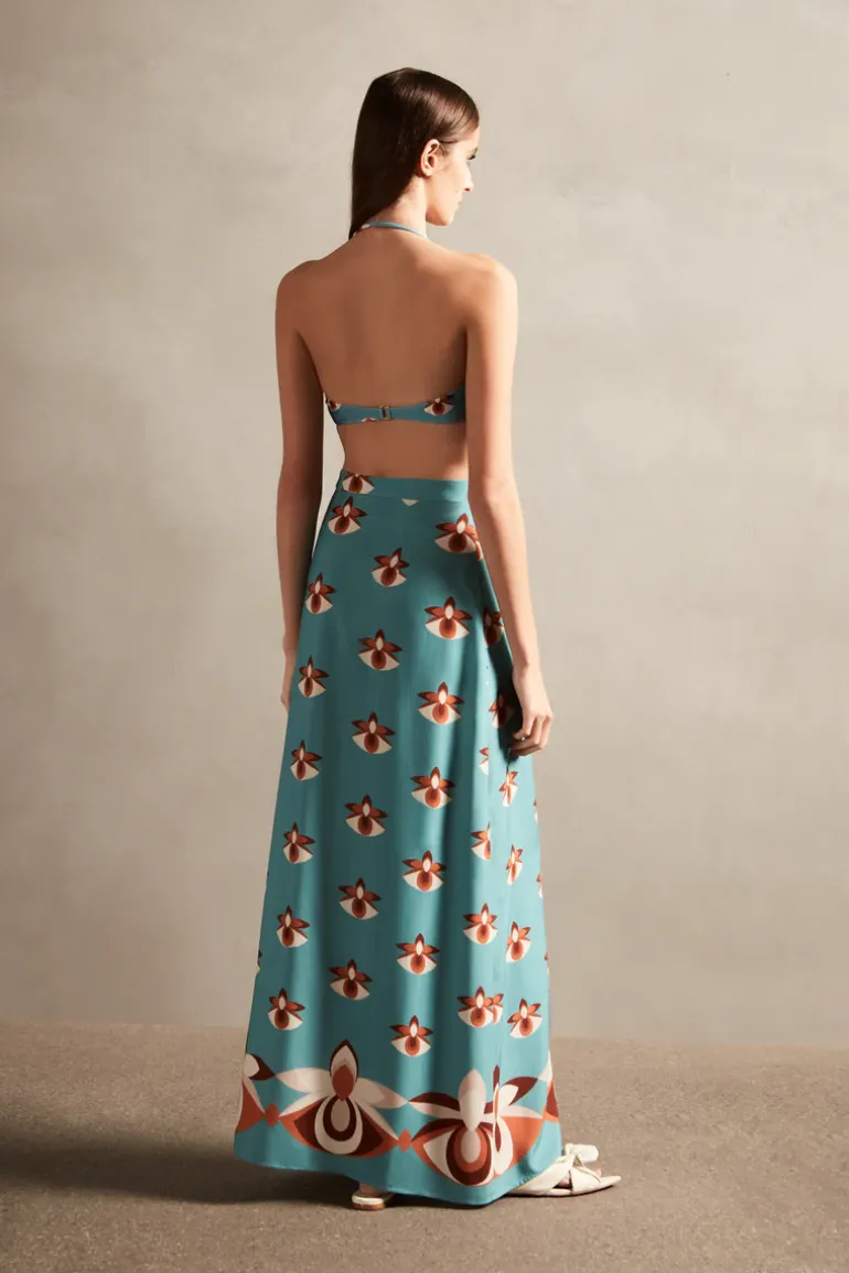 Vintage Orchid Pareo Skirt