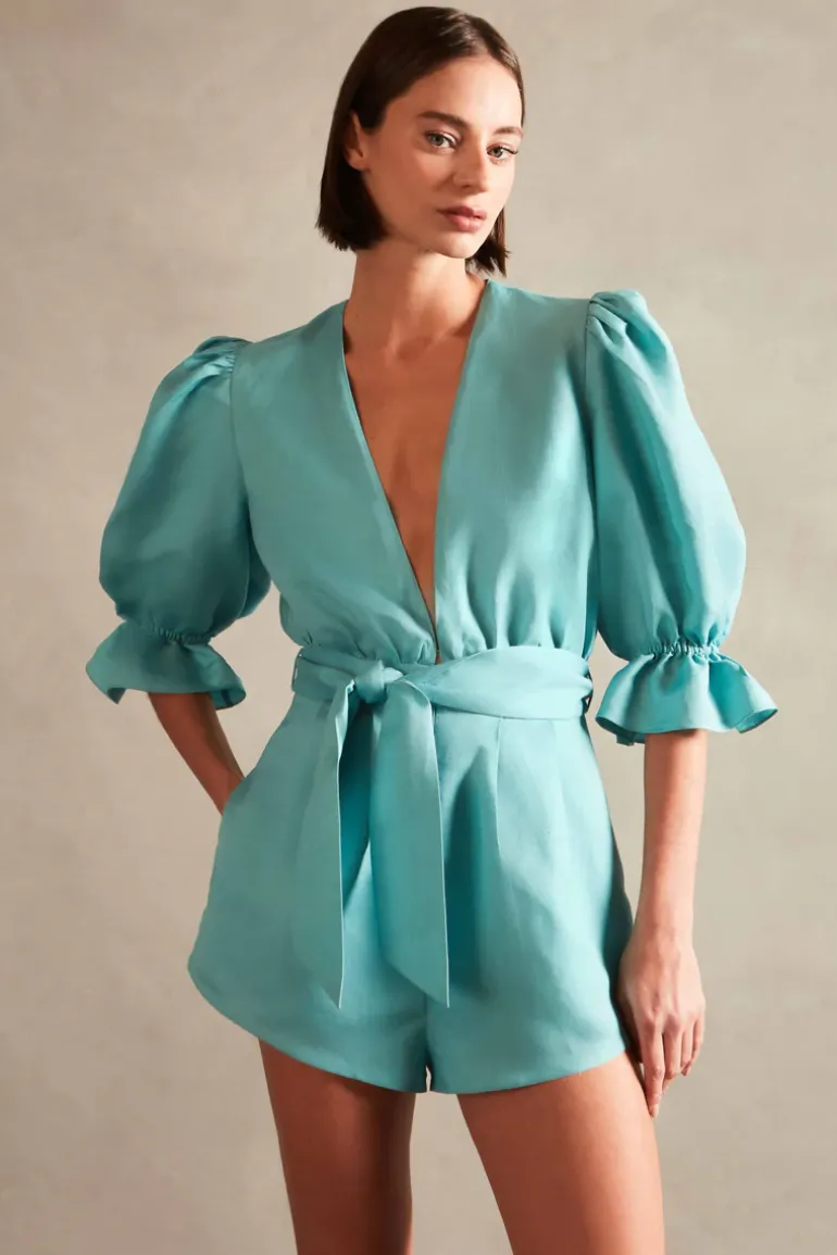 Vintage Orchid Solid Playsuit