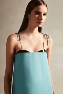 Vintage Orchid Solid Straps Long Dress