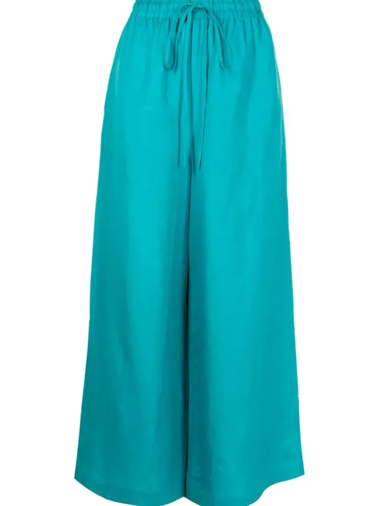 Vintage Orchid Solid Wide-Leg Pants