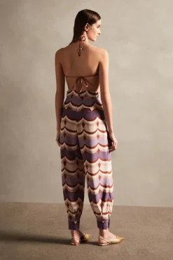 Vintage Waves Carrot Pants