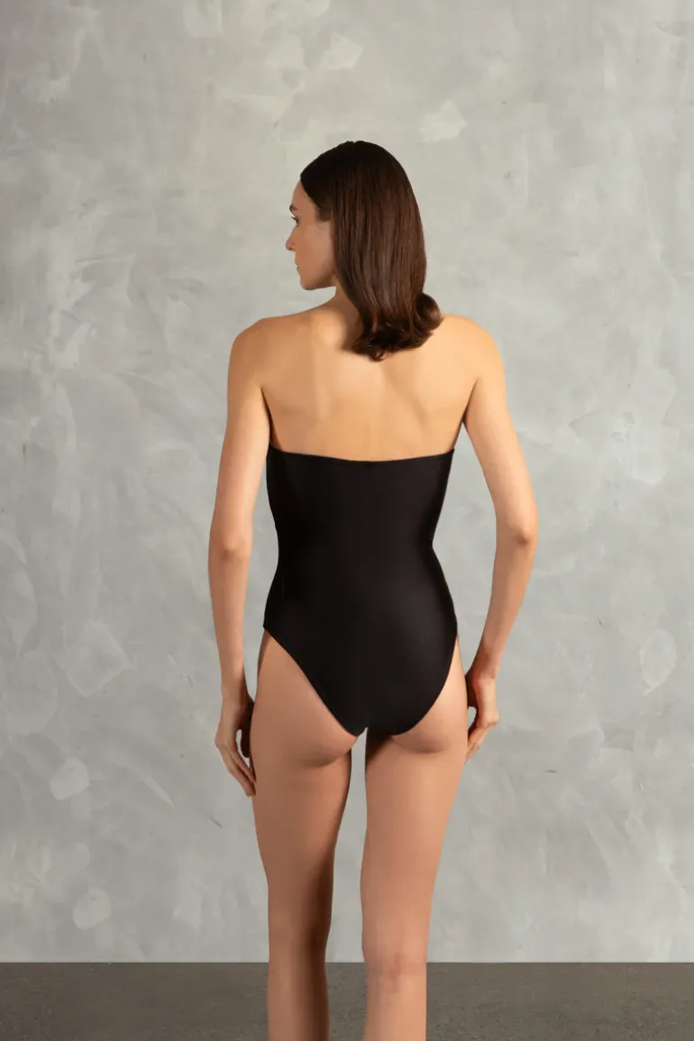 Waves Strapless Swimsuit