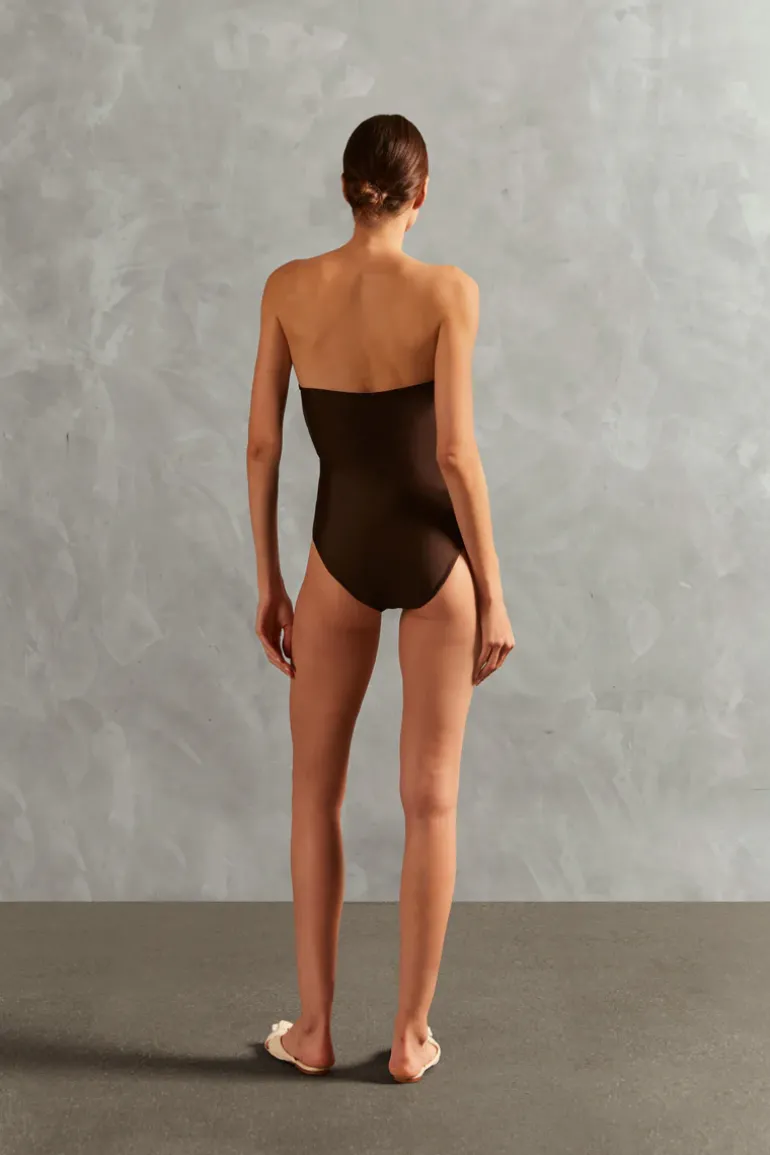 Waves Strapless Swimsuit