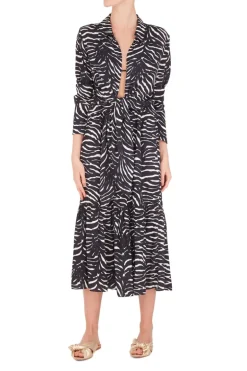 Zebra Midi Skirt