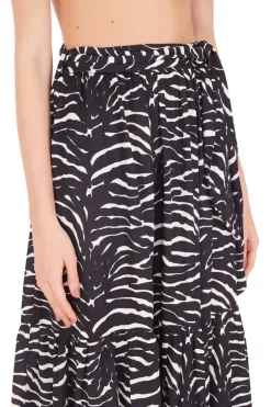 Zebra Midi Skirt