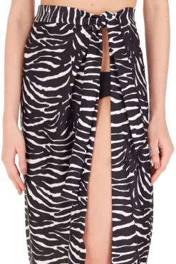 Zebra Pareo Skirt
